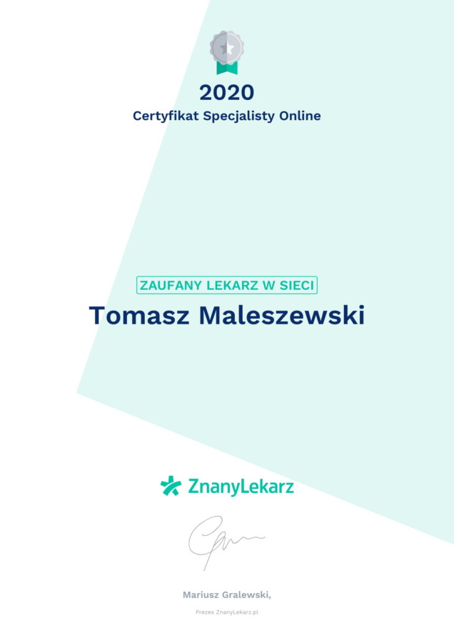 Certyfikat Specjalisty Online